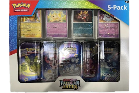 Pokmon Paldean Fates Costco 5 Mini Tin Bundle (Tin Art Mary Vary) - US Pokmon Paldean Fates Costco 5 Mini Tin Bundle (Tin Art Mary Vary) - US