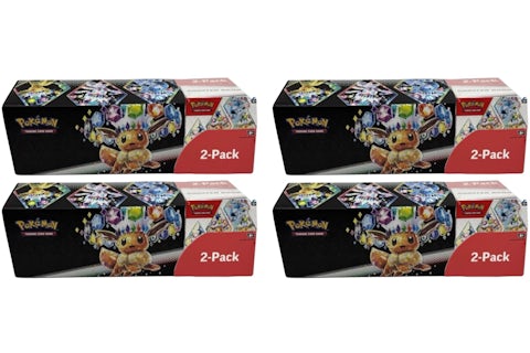 Pokmon Prismatic Evolutions Surprise Box (Sam's Club Exclusive) Booster Bundle 2 Pack 4x Lot - US Pokmon Prismatic Evolutions Surprise Box (Sam's Club Exclusive) Booster Bundle 2 Pack 4x Lot - US