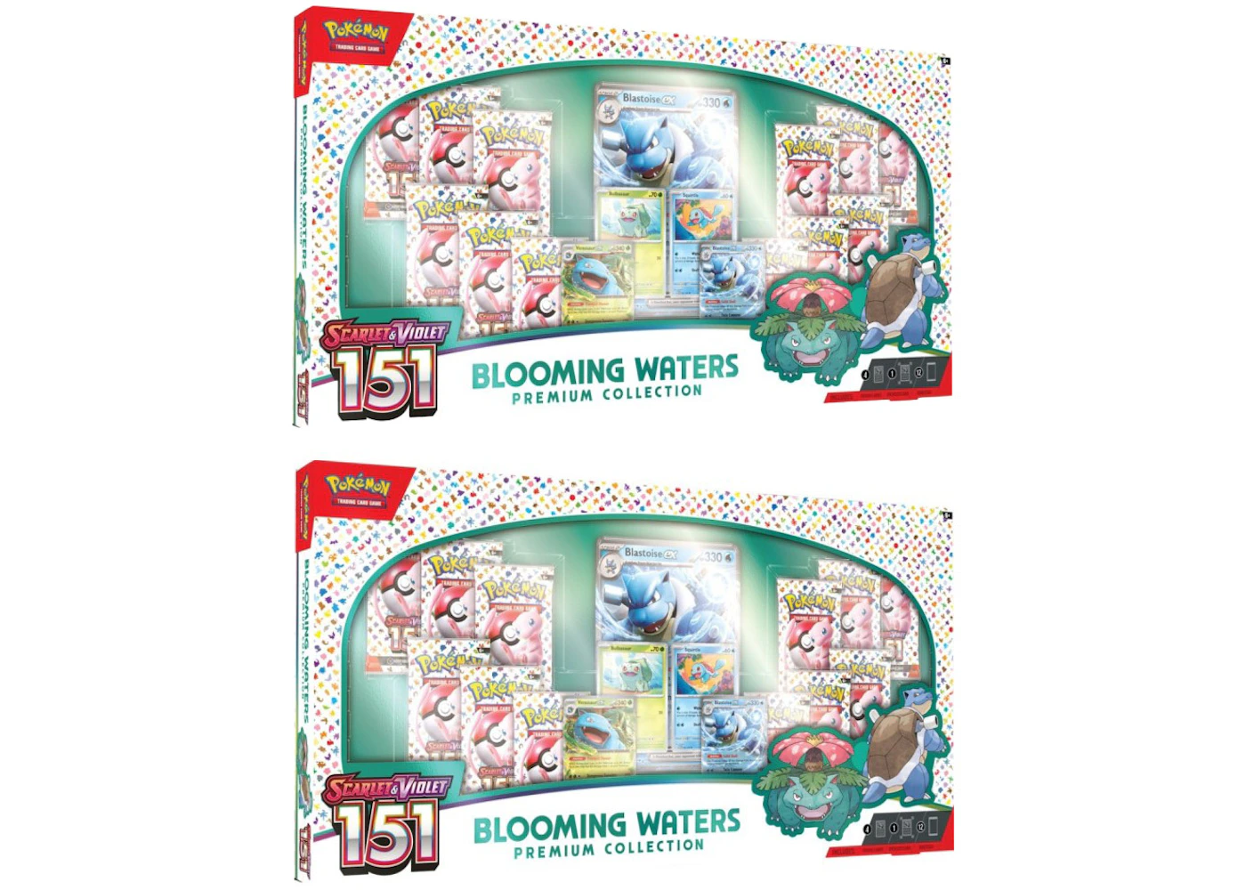 Pokmon Scarlet & Violet 151 Blooming Waters Premium Collection Box 2x Lot - US Pokmon Scarlet & Violet 151 Blooming Waters Premium Collection Box 2x Lot - US