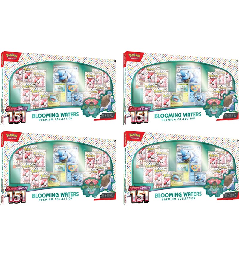 Pokmon Scarlet & Violet 151 Blooming Waters Premium Collection Box 4x Lot - US Pokmon Scarlet & Violet 151 Blooming Waters Premium Collection Box 4x Lot - US
