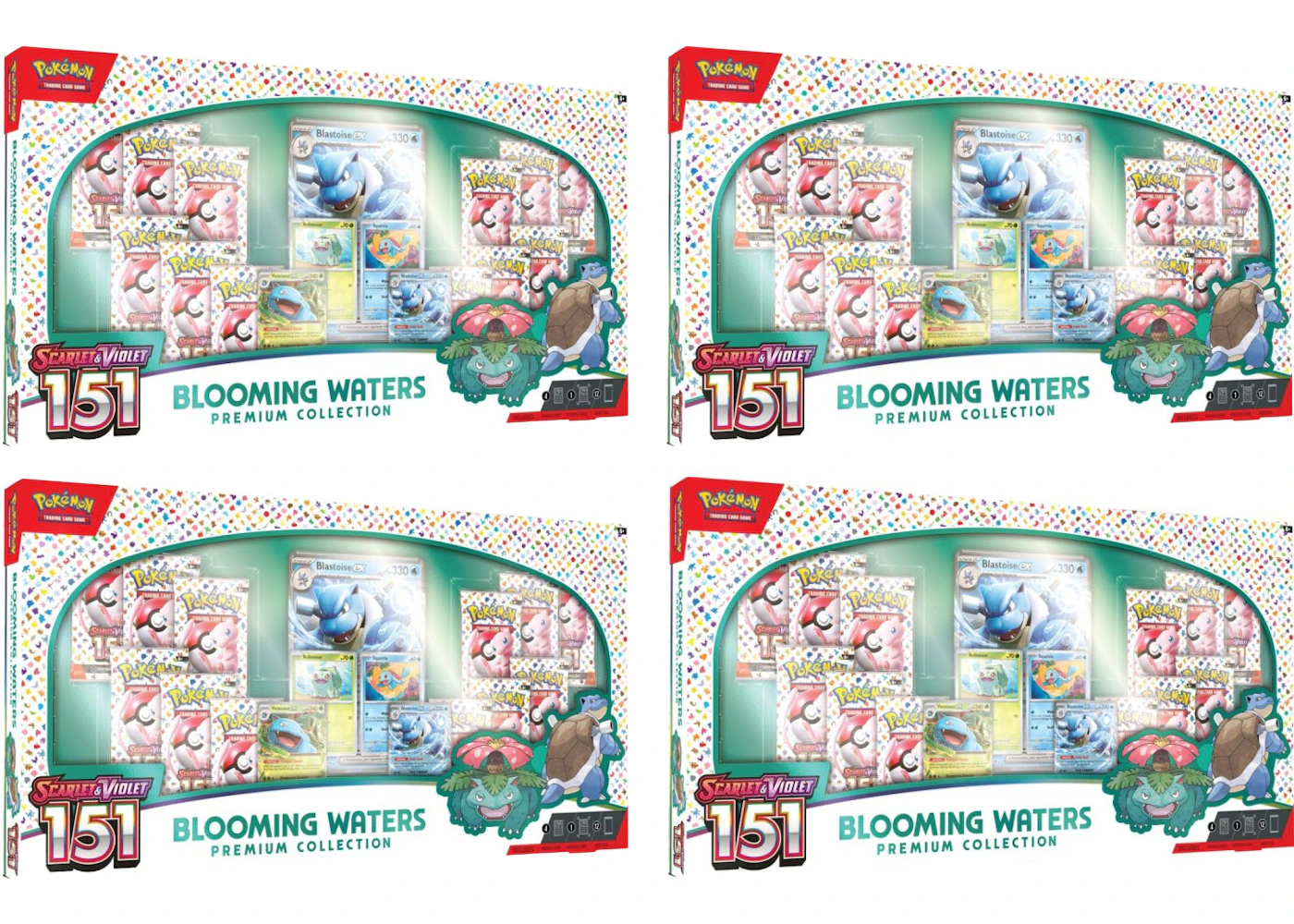 Pokémon Scarlet & Violet 151 Blooming Waters Premium Collection Box 4x ...