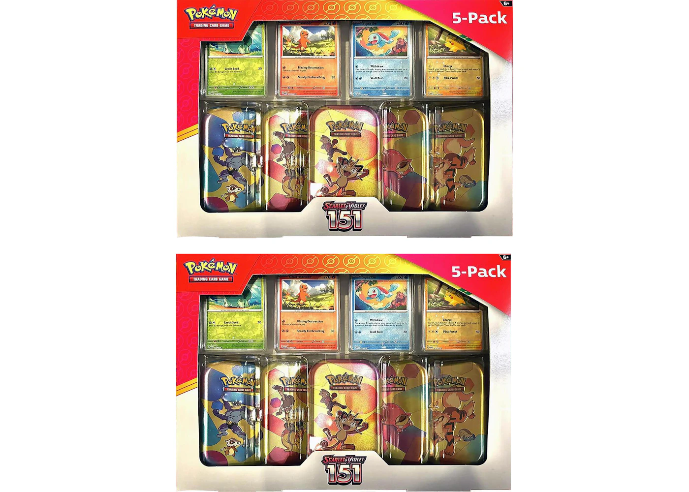 Pokmon Scarlet & Violet 151 Costco 5 Mini Tin Bundle 2x Lot (Tin Art Mary Vary) - US Pokmon Scarlet & Violet 151 Costco 5 Mini Tin Bundle 2x Lot (Tin Art Mary Vary) - US