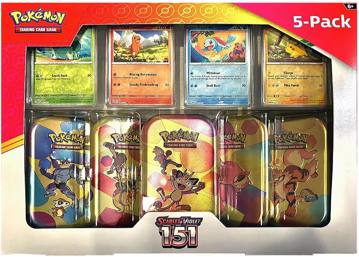 Pokémon Scarlet Violet 151 Costco Mini Tin Bundle (Tin Art