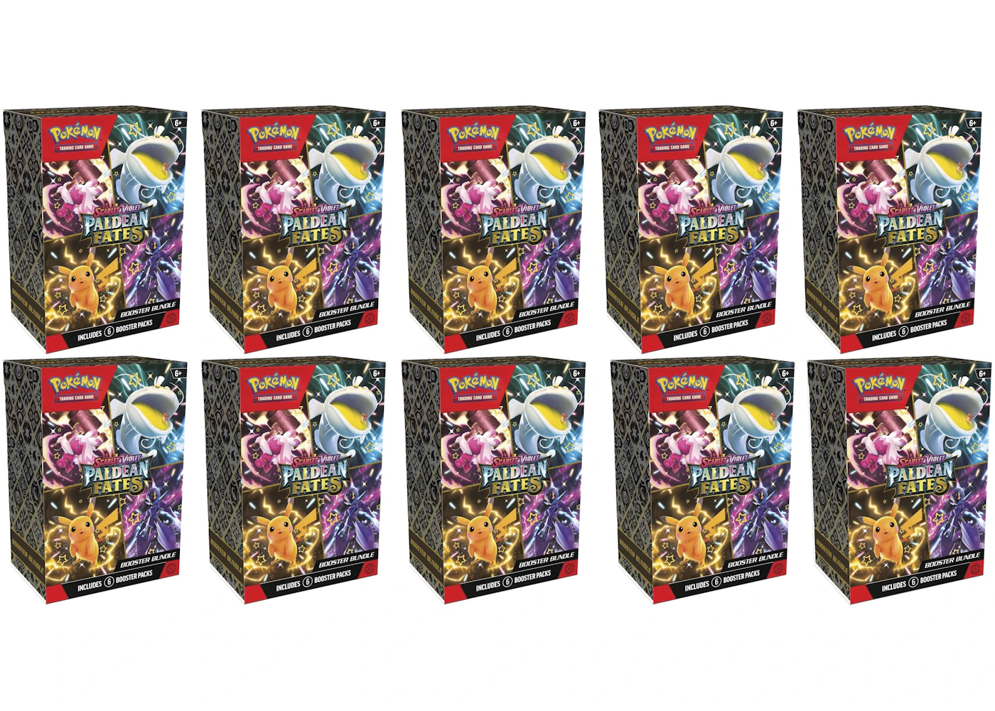 Pokmon Scarlet & Violet Paldean Fates Booster Bundle 10x Lot - US Pokmon Scarlet & Violet Paldean Fates Booster Bundle 10x Lot - US