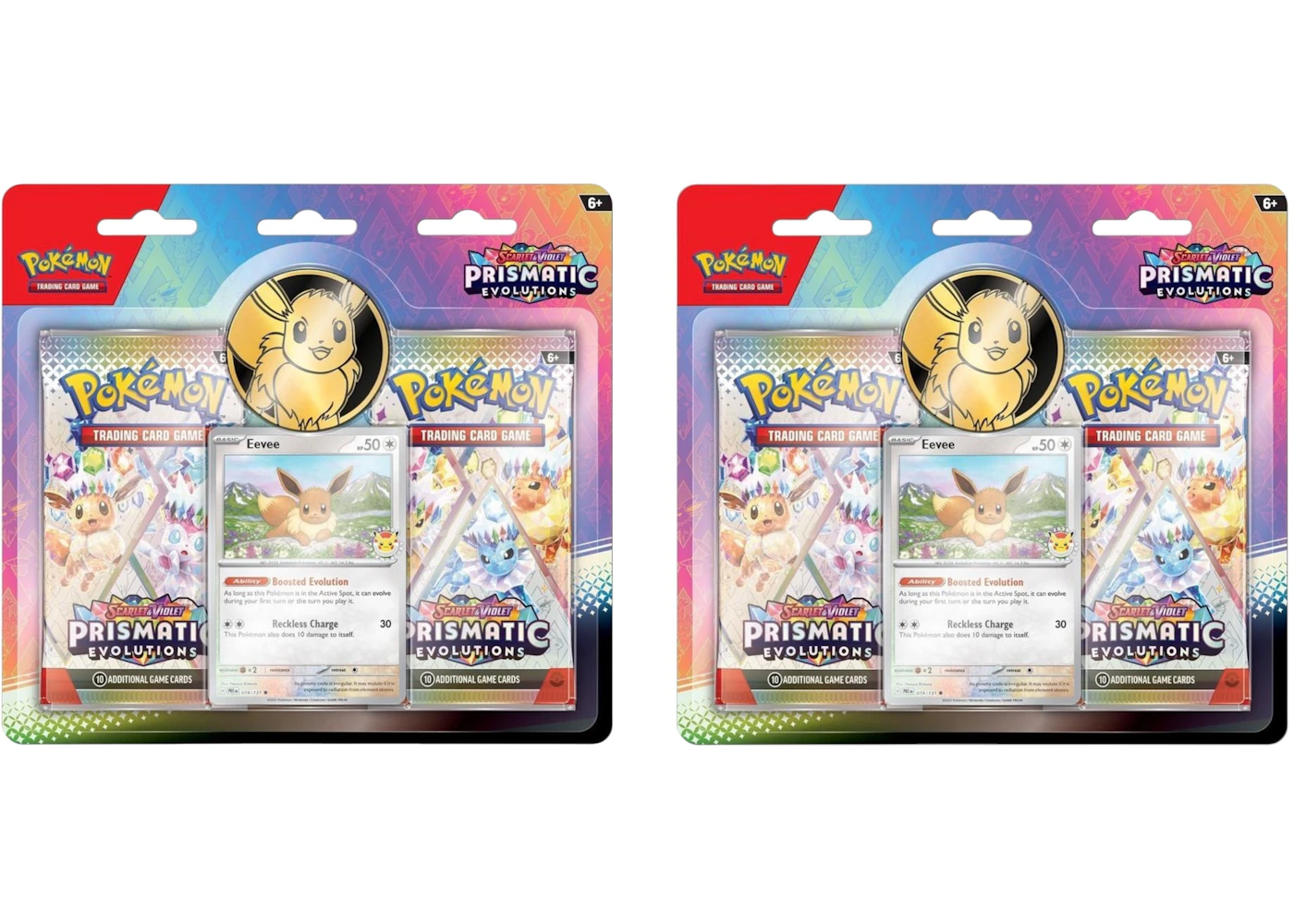 Pokmon Scarlet & Violet Prismatic Evolutions 2 Booster Pack Blister Box 2x Lot - US Pokmon Scarlet & Violet Prismatic Evolutions 2 Booster Pack Blister Box 2x Lot - US