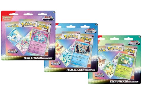 Pokmon Scarlet & Violet Prismatic Evolutions 3 Pack Tech Sticker Collection 3x Lot (Artwork May Vary) - US Pokmon Scarlet & Violet Prismatic Evolutions 3 Pack Tech Sticker Collection 3x Lot (Artwork May Vary) - US