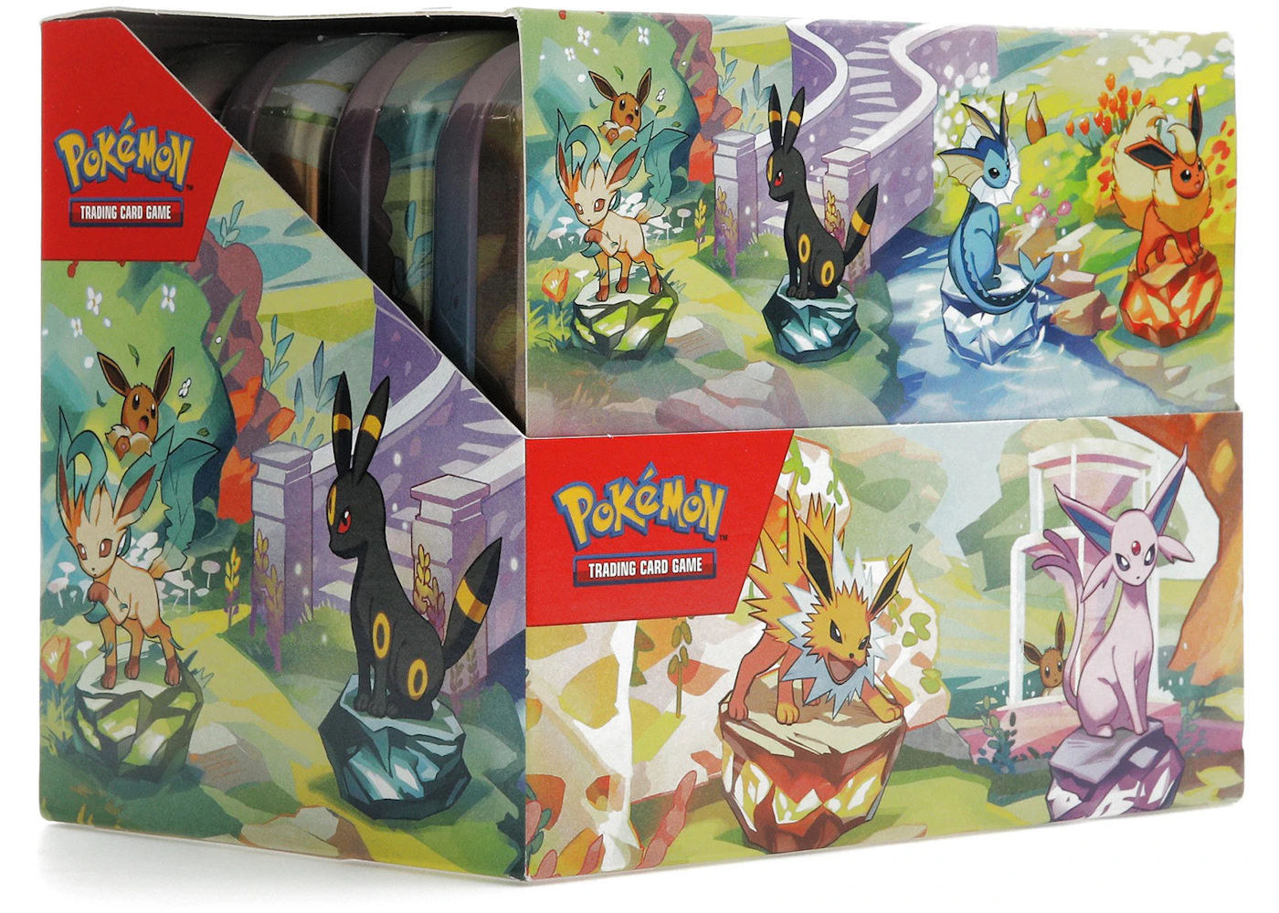Pokmon Scarlet & Violet Prismatic Evolutions 8 Tin Mini Display - US Pokmon Scarlet & Violet Prismatic Evolutions 8 Tin Mini Display - US