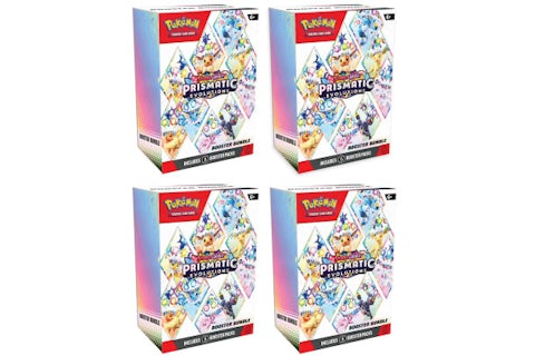 Pokmon Scarlet & Violet Prismatic Evolutions Booster Bundle 4x Lot - US Pokmon Scarlet & Violet Prismatic Evolutions Booster Bundle 4x Lot - US