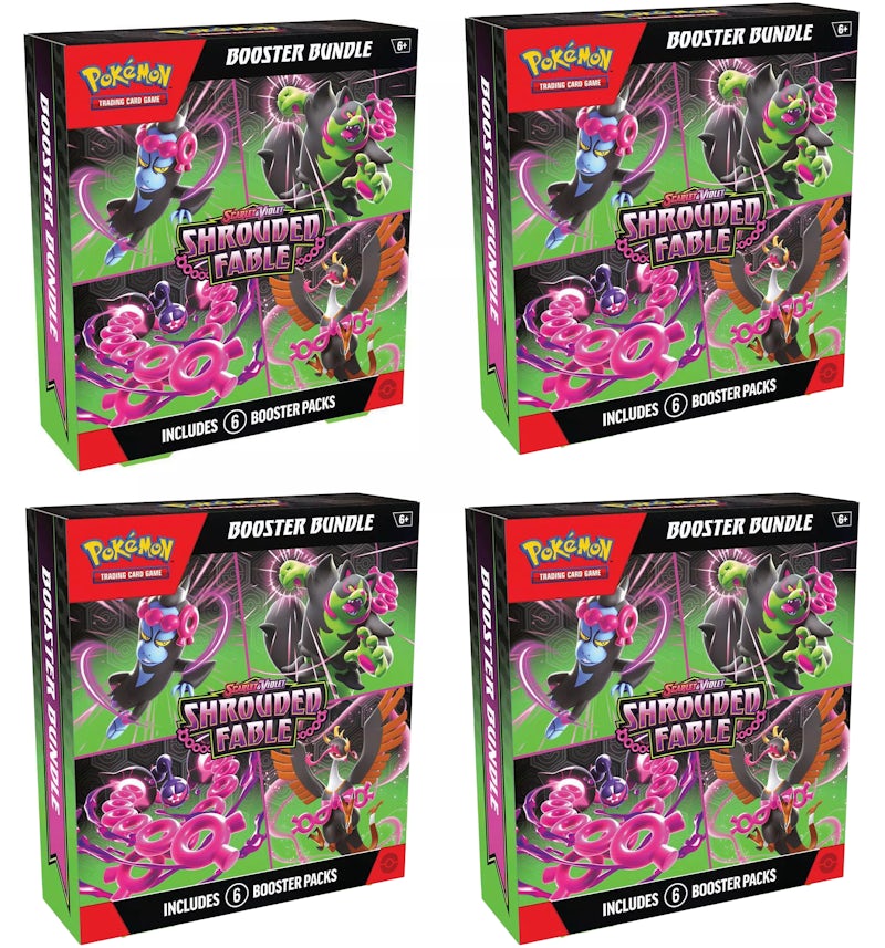 Pokmon Scarlet & Violet Shrouded Fable Booster Box 4x Lot - US Pokmon Scarlet & Violet Shrouded Fable Booster Box 4x Lot - US