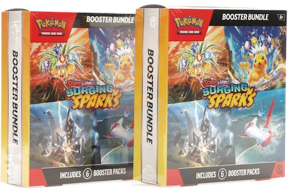 Pokémon Karmesin & Purpur Wogende Funken Booster Bundle Box 2x Los