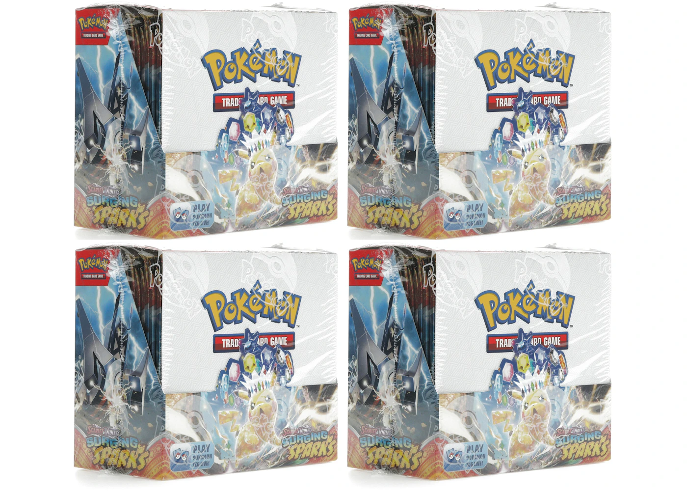 Pokmon Scarlet & Violet Surging Sparks Booster Display Box 4x Lot - US Pokmon Scarlet & Violet Surging Sparks Booster Display Box 4x Lot - US
