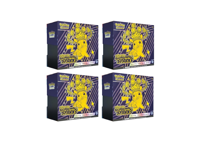 Pokémon Scarlet & Violet Surging Sparks Elite Trainer Box 4x Lot - JP