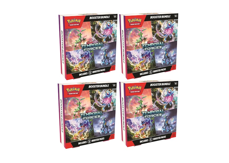 Pokémon Scarlet Violet Temporal Forces Booster Bundle 4x Lot