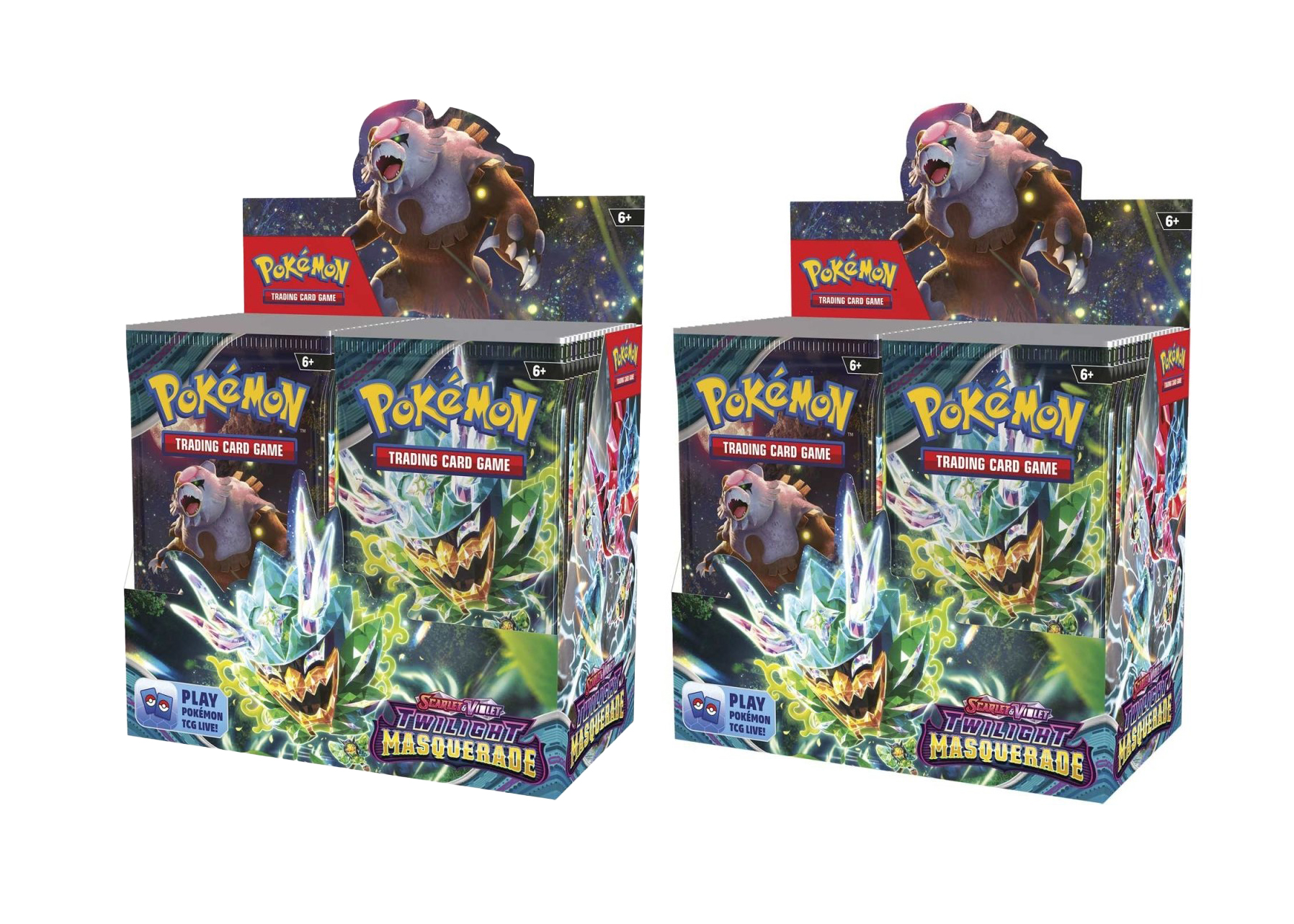 Pokémon Scarlet & Violet Twilight Masquerade Booster Box 2x Lot - JP