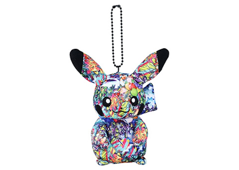 Pokemon Shibuya Center Pikachu Graphic Pattern Plush Keychain - US