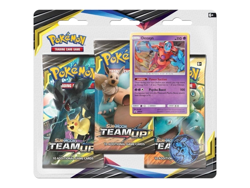 Pokmon Sun & Moon Team Up Deoxys 3 Pack Booster - US