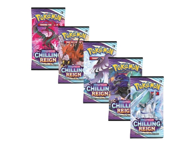 pokemon sword and shield chilling reign booster pack Amazon.com: Pokemon TCG Sword & Shield Chilling Reign Booster Pack (10  cards) : Toys & Games main image 0