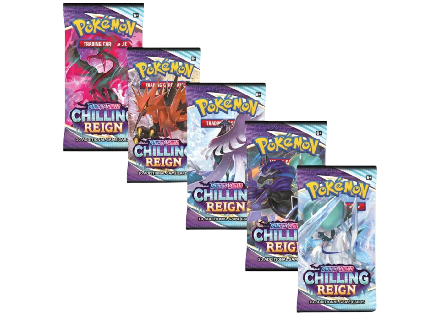 Pokmon Sword & Shield Chilling Reign Booster Pack 5x Lot (Artwork May Vary) - US Pokmon Sword & Shield Chilling Reign Booster Pack 5x Lot (Artwork May Vary) - US