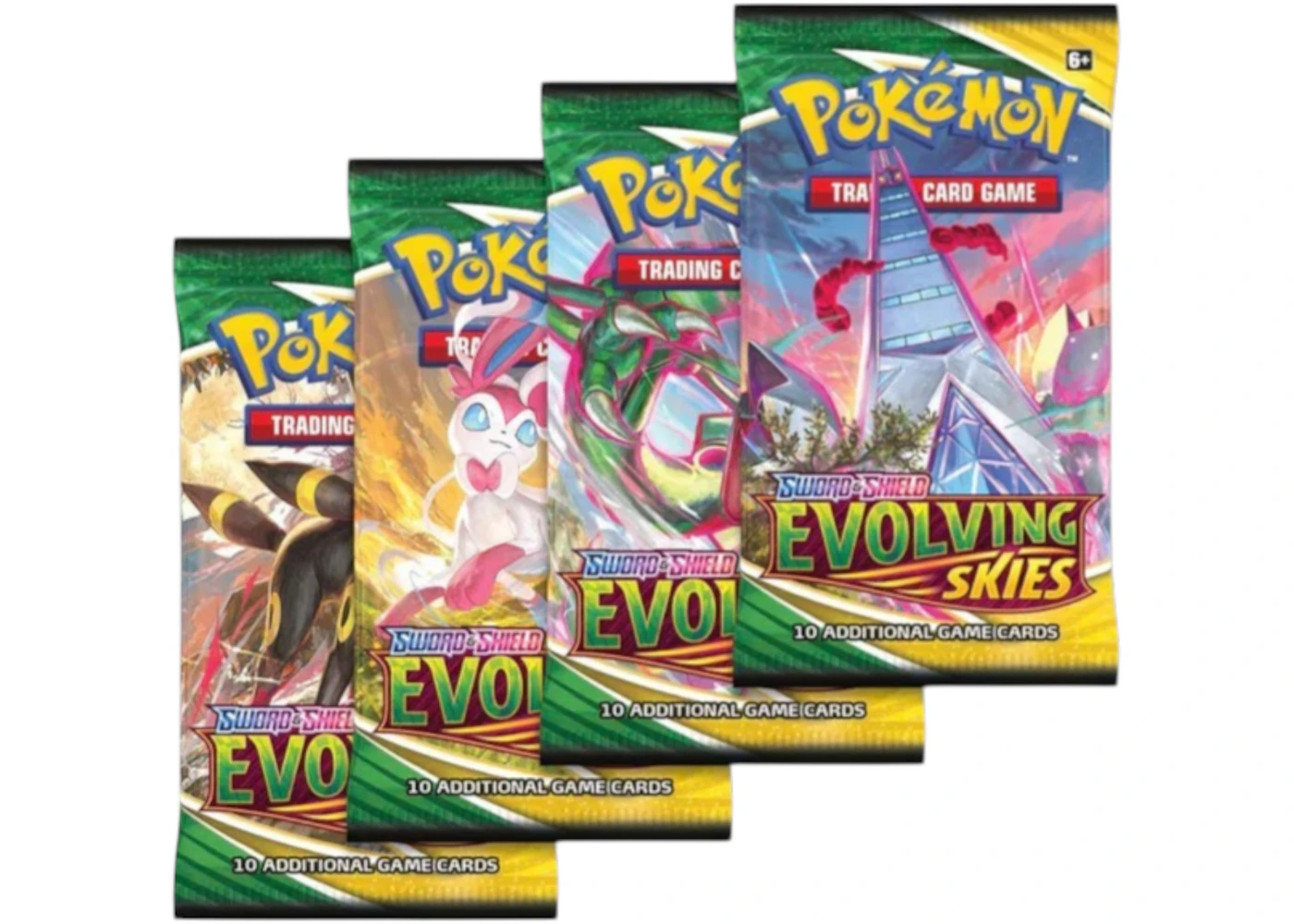 Pokmon Sword & Shield Evolving Skies Booster Pack 4x Lot (Artwork May Vary) - US Pokmon Sword & Shield Evolving Skies Booster Pack 4x Lot (Artwork May Vary) - US