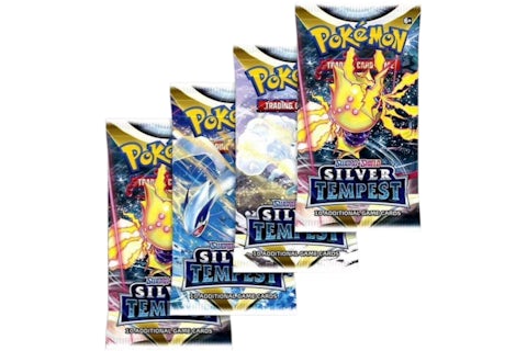 Pokmon Sword & Shield Silver Tempest Booster Pack 4x Lot (Artwork May Vary) - US Pokmon Sword & Shield Silver Tempest Booster Pack 4x Lot (Artwork May Vary) - US