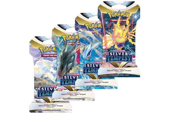 Pokémon Sword & Shield Silver Tempest Sleeved Booster Pack 4x Lot (Artwork May Vary)