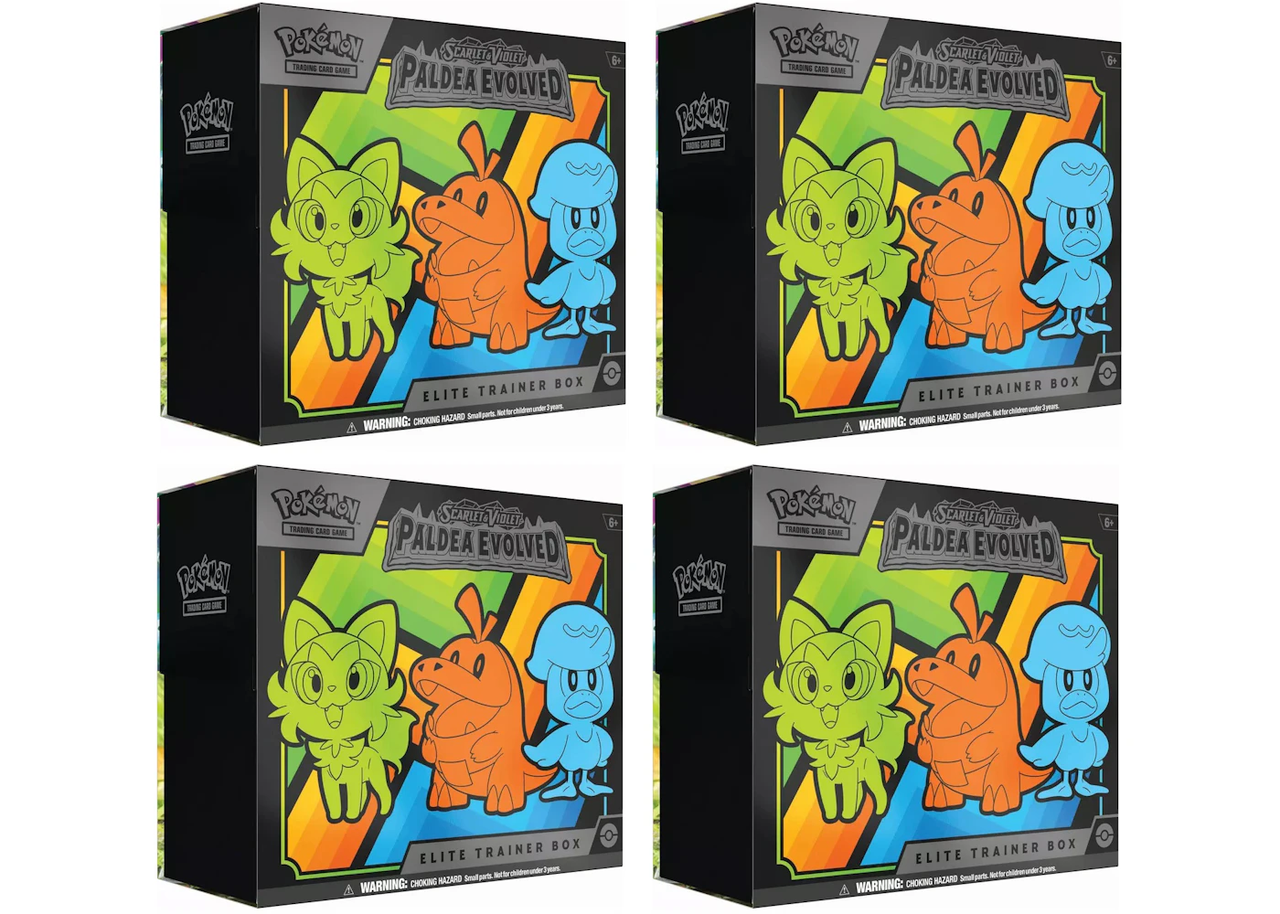 Pokmon TCG Scarlet & Violet Paldea Evolved Elite Trainer Box 4x Lot - US Pokmon TCG Scarlet & Violet Paldea Evolved Elite Trainer Box 4x Lot - US