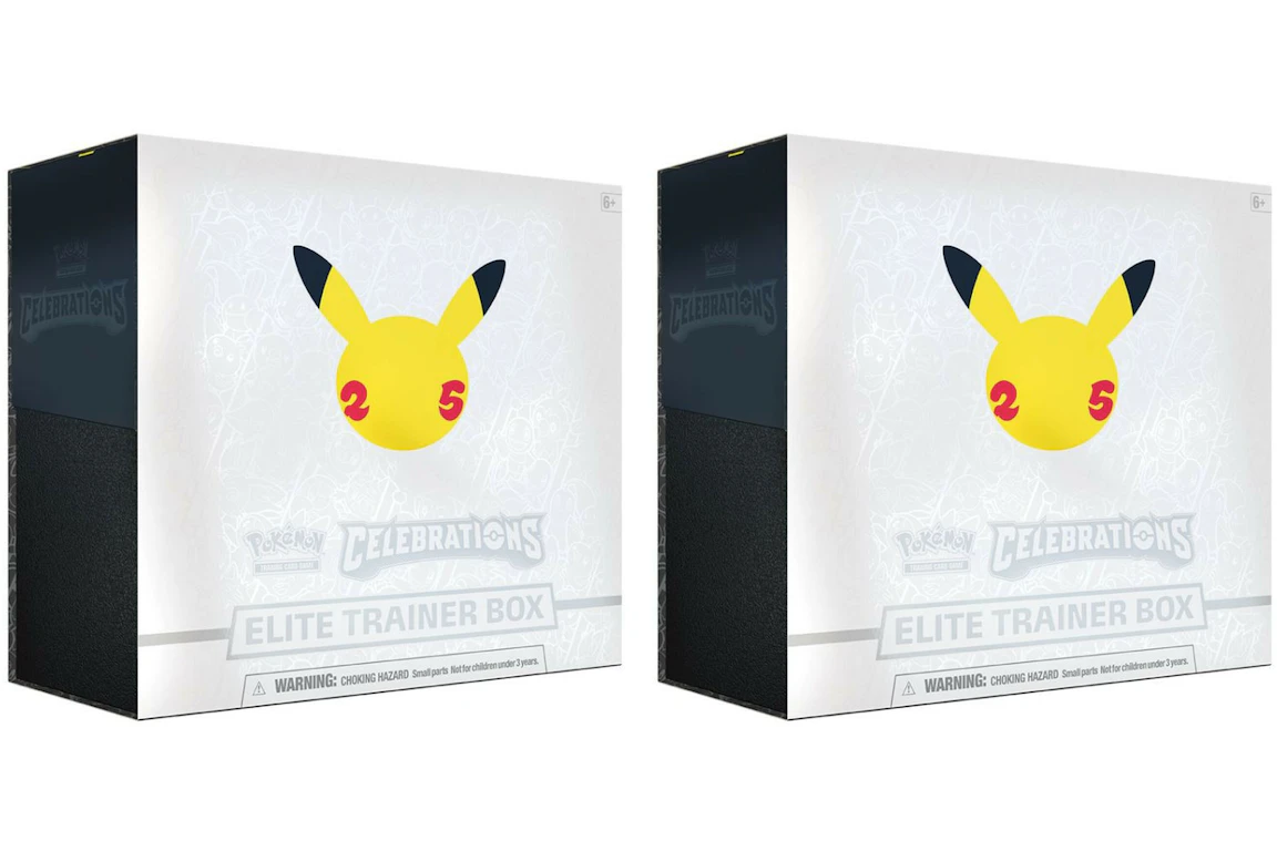 Pokémon TCG 25th Anniversary Celebrations Elite Trainer Box 2x Lot