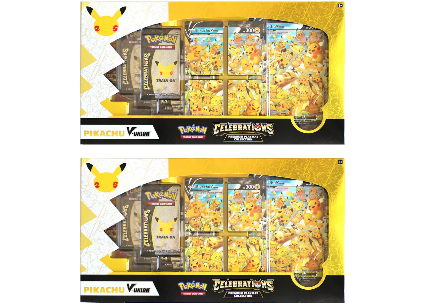 Pikachu V Union Collection Pokemon TCG: 25th Anniversary Pikachu V-Union Special Collection - 4 Promo Cards, Oversize Display Card & Booster Packs Pokemon TCG Celebrations Pikachu V Union Collection Pokemon TCG: 25th Anniversary Pikachu V-Union Special Collection - 4 Promo Cards, Oversize Display Card & Booster Packs Pokemon TCG Celebrations