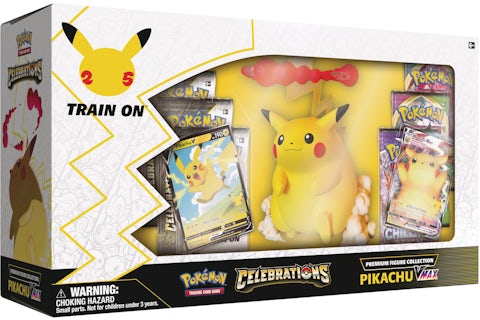 Pokmon TCG 25th Anniversary Celebrations Premium Pikachu VMAX Figure Collection Box - US Pokmon TCG 25th Anniversary Celebrations Premium Pikachu VMAX Figure Collection Box - US