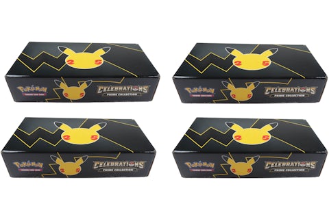 Pokmon TCG 25th Anniversary Celebrations Prime Collection Box 4x Lot - US Pokmon TCG 25th Anniversary Celebrations Prime Collection Box 4x Lot - US
