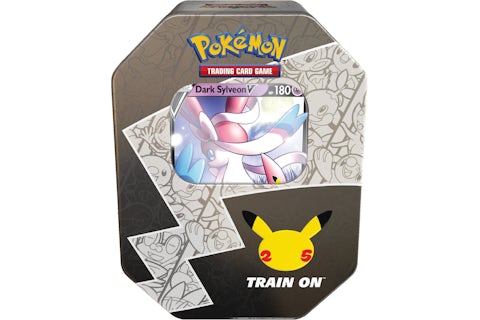 Pokmon TCG 25th Anniversary Celebrations Tin Dark Sylveon V - US Pokmon TCG 25th Anniversary Celebrations Tin Dark Sylveon V - US