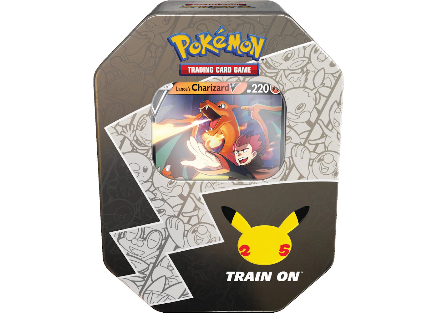 Pokmon TCG 25th Anniversary Celebrations Tin Lances Charizard V - US Pokmon TCG 25th Anniversary Celebrations Tin Lances Charizard V - US