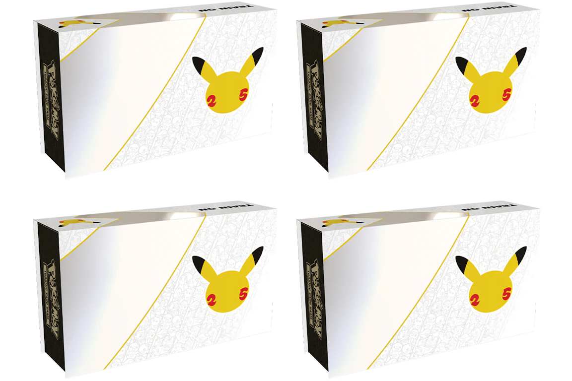 Pokémon TCG 25th Anniversary Celebrations Ultra-Premium Collection Box 4x Lot