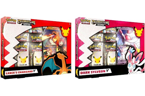 Pokmon TCG 25th Anniversary Celebrations V Box Lances Charizard V/Dark Sylveon V 2x Bundle - US Pokmon TCG 25th Anniversary Celebrations V Box Lances Charizard V/Dark Sylveon V 2x Bundle - US