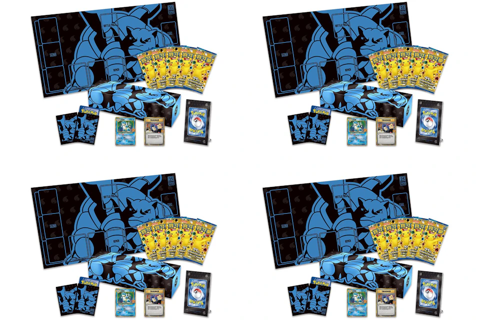 Pokémon TCG 25th Anniversary Collection Blastoise Box (Traditional Chinese) 4x Lot