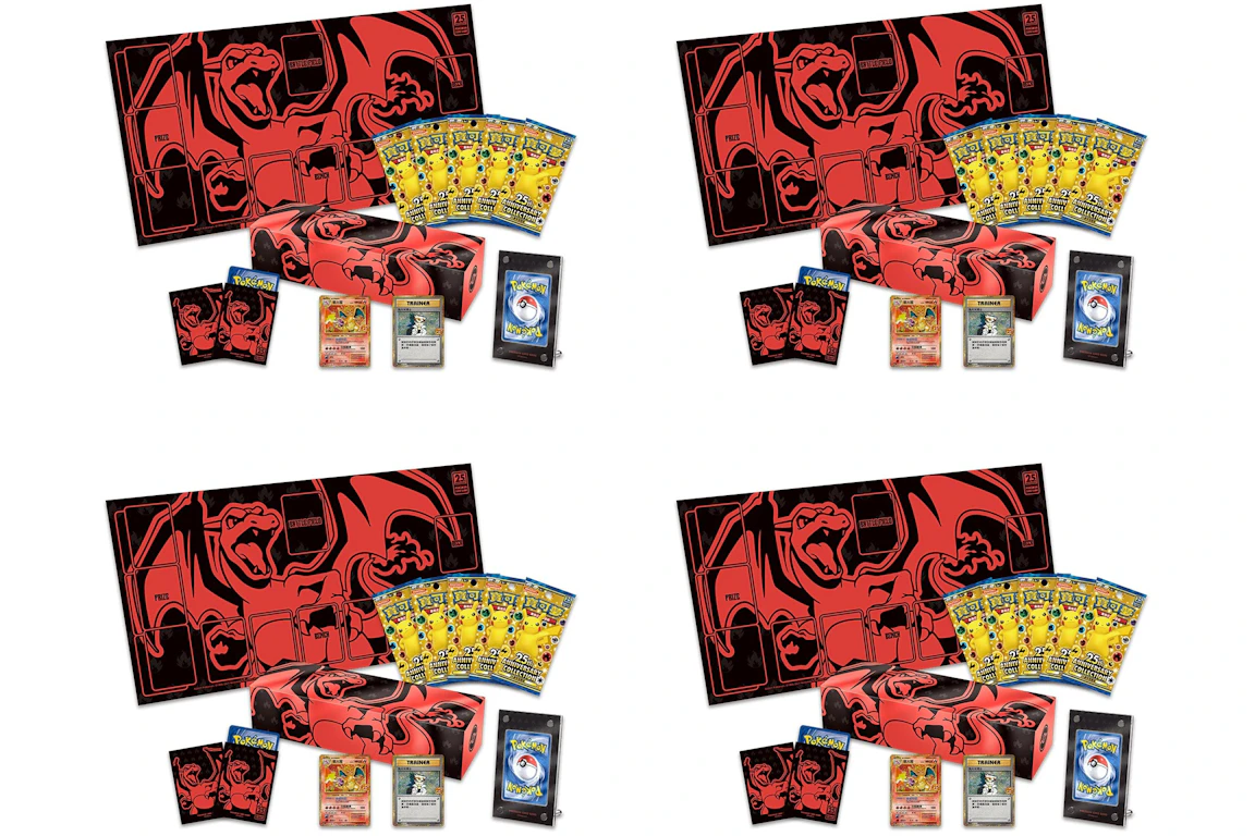 Pokémon TCG 25th Anniversary Collection Charizard Box (Traditional Chinese) 4x Lot