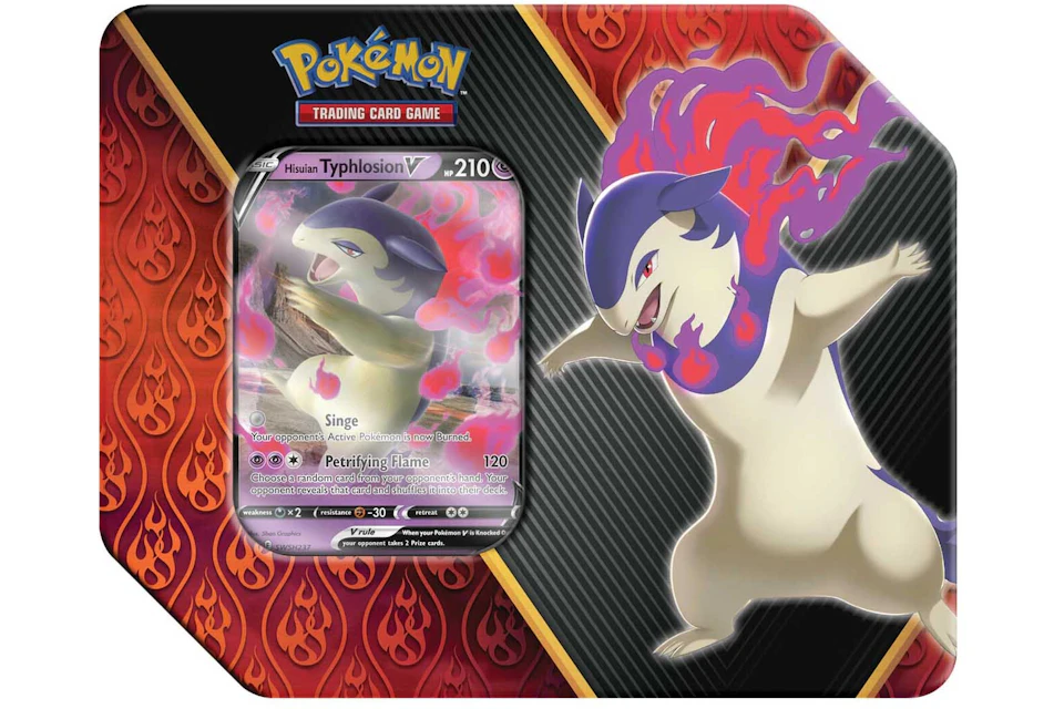 Pokémon TCG Divergent Powers Hisuian Typhlosion V Tin