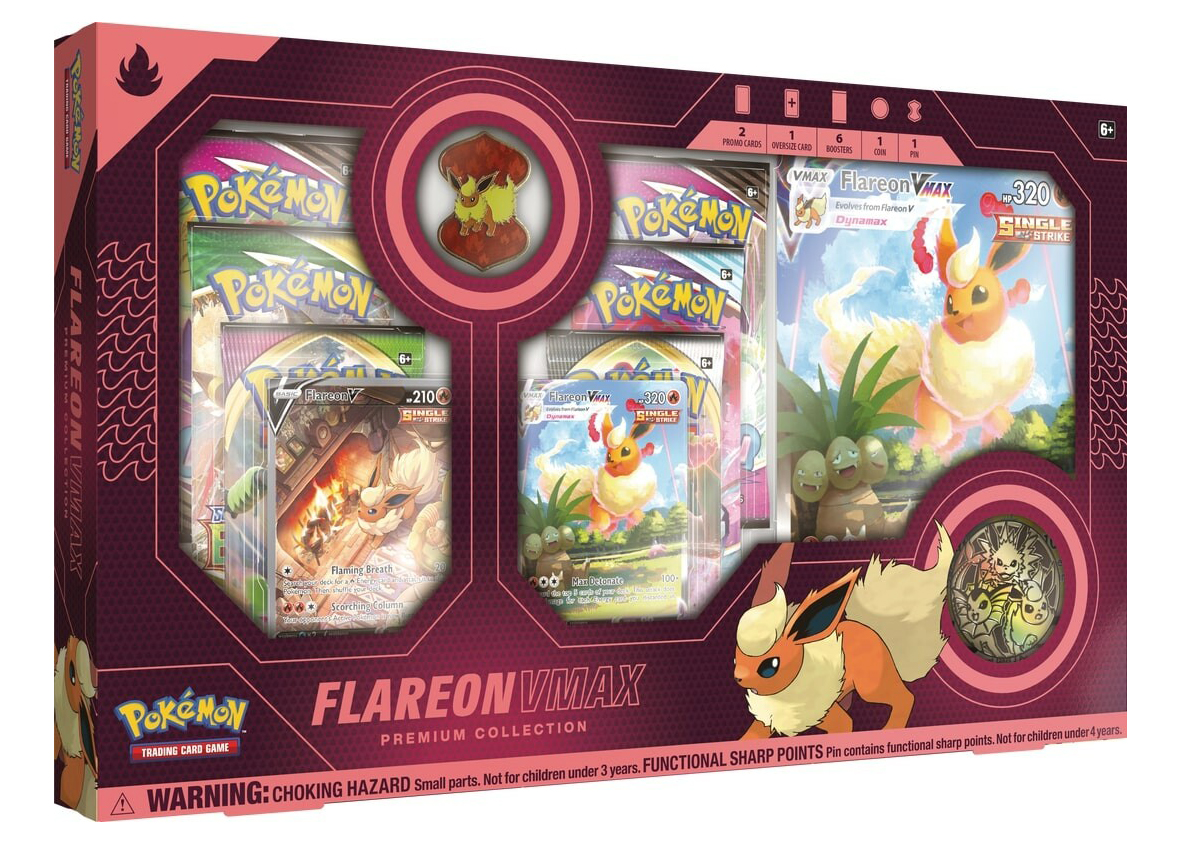 Pokémon TCG Flareon V VMAX Premium Collection Box (US Version) - JP