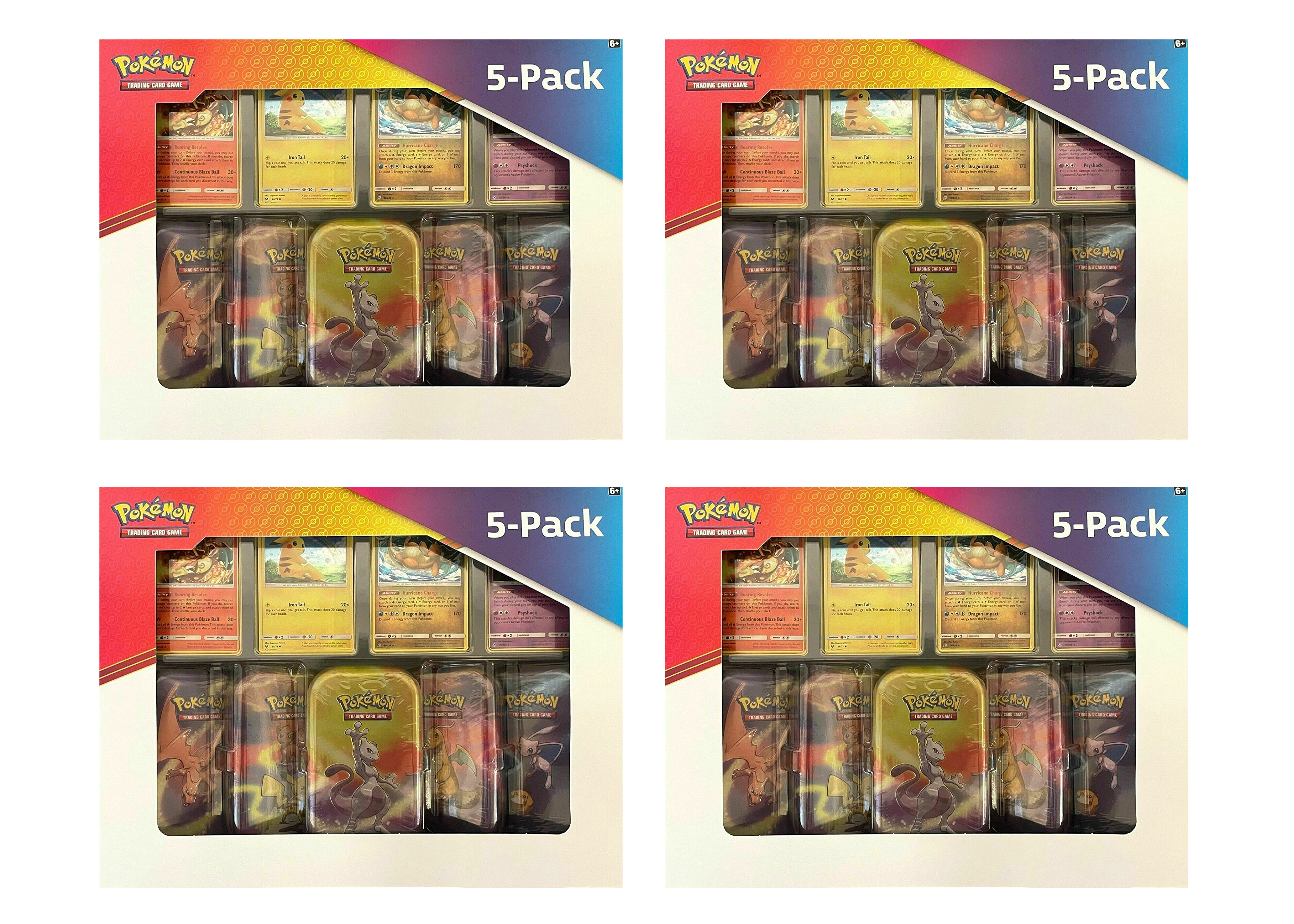 Pokemon TCG Kanto Power Mini Tins Single or Complete Set of 5 New Sealed 
