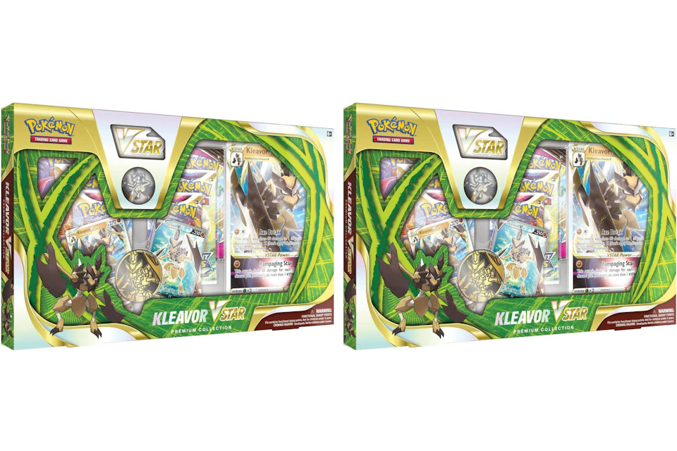 Pokémon TCG Kleavor VSTAR Premium Collection Box 2x Lot