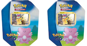 Pokémon TCG Pokémon GO Blissey Gift Tin 2x Lot