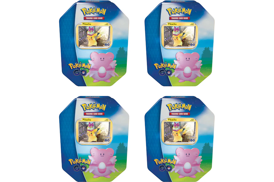 Pokemon Tcg Pokemon Go Blissey Gift Tin 4x Lot Gb Pokemon Tcg Pokemon Go Blissey Gift Tin 4x Lot Gb