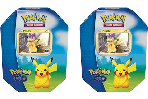 Pokmon TCG Pokmon GO Pikachu Gift Tin 2x Lot - US Pokmon TCG Pokmon GO Pikachu Gift Tin 2x Lot - US