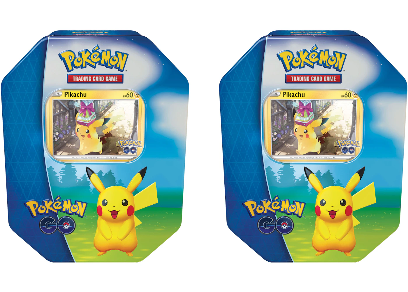 Pokmon TCG Pokmon GO Pikachu Gift Tin 2x Lot - US Pokmon TCG Pokmon GO Pikachu Gift Tin 2x Lot - US