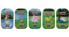 Pokémon TCG Pokémon GO Pikachu, Snorlax, Magikarp, Eevee & Blissey Mini Tin 5x Bundle