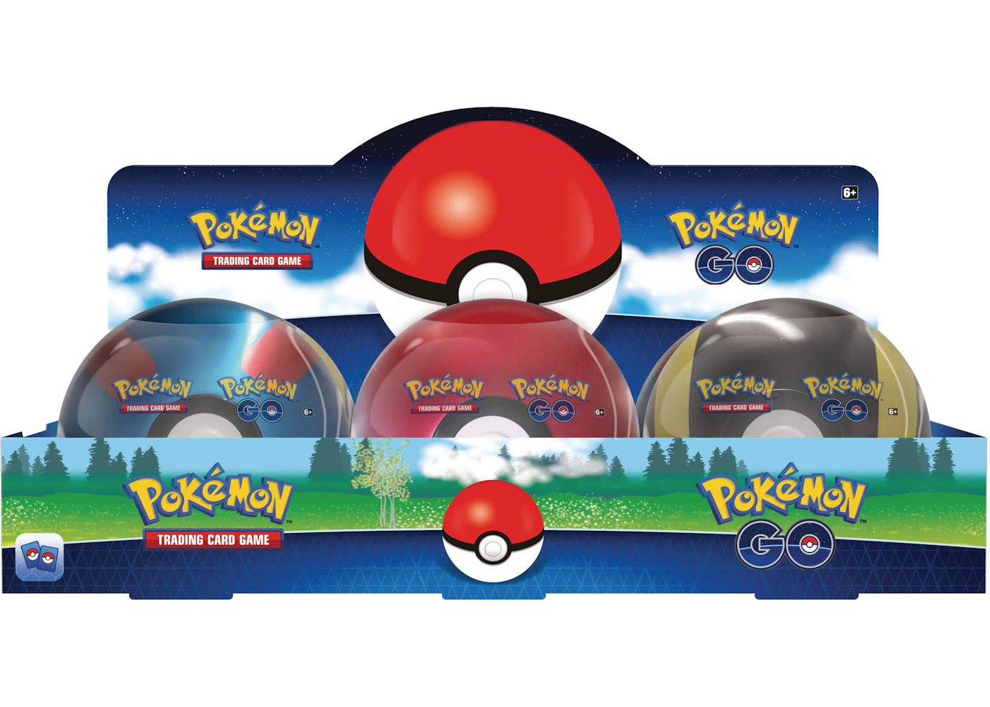 Pokémon TCG Pokémon GO Poke Ball Tin Case (6 Tins) - US