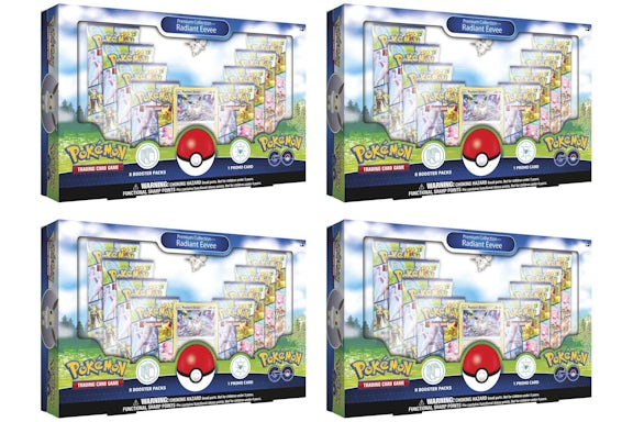 Pokémon TCG Pokémon GO Radiant Eevee Premium Collection Box 4x Lot