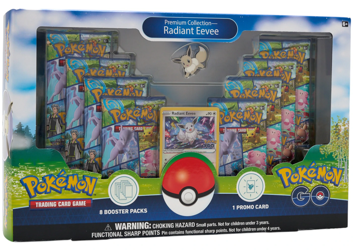 Pokmon TCG Pokmon GO Radiant Eevee Premium Collection Box - US Pokmon TCG Pokmon GO Radiant Eevee Premium Collection Box - US