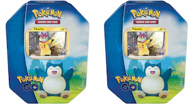 Pokémon TCG Pokémon GO Snorlax Gift Tin 2x Lot