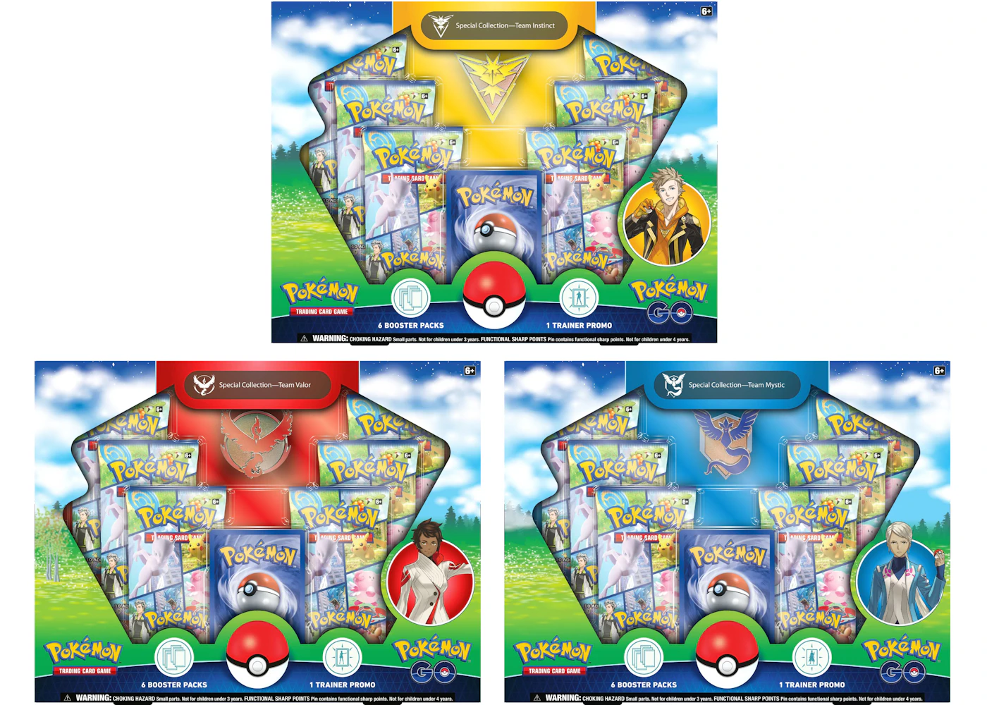 Pokemon Tcg Pokemon Go Special Collection Team Instinct Team Mystic Team Valor Box 3x Bundle Pokemon Tcg Pokemon Go Special Collection Team Instinct Team Mystic Team Valor Box 3x Bundle